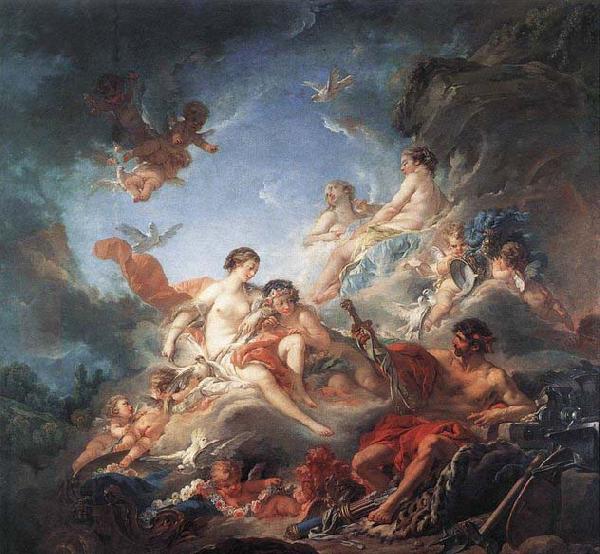 unknow artist Vulcan Presenting Venus with Arms for Aeneas China oil painting art
